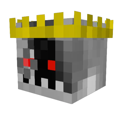 CyberKing28 Minecraft avatar head, 3D render