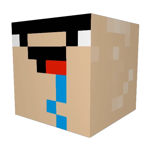 CyberKnight_2000 Minecraft avatar head, 3D render