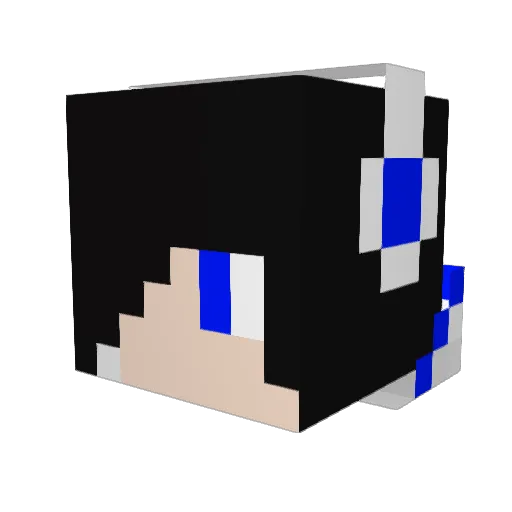 CyberManFTW Minecraft avatar head, 3D render