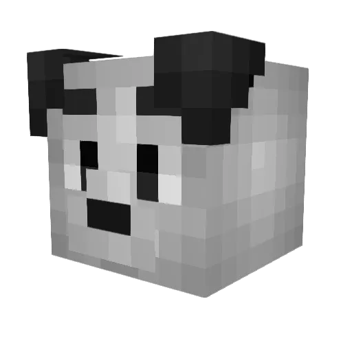 CyberOtter320 Minecraft avatar head, 3D render