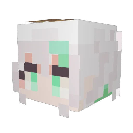 CyberPrism Minecraft avatar head, 3D render