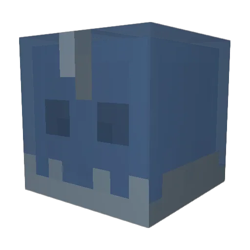 CyberSlime Minecraft avatar head, 3D render