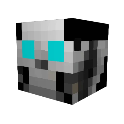 CyberTobey Minecraft avatar head, 3D render