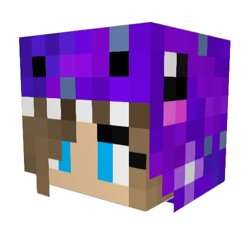 CyberUniverse21 Minecraft avatar head, 3D render