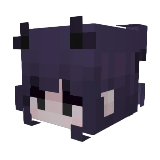 CyberWolf3001 Minecraft avatar head, 3D render