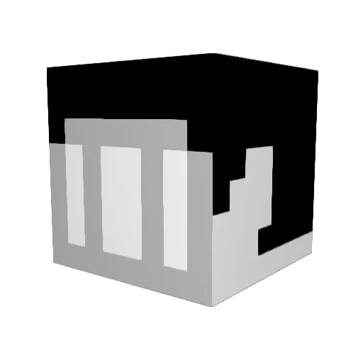 CyberYT Minecraft avatar head, 3D render