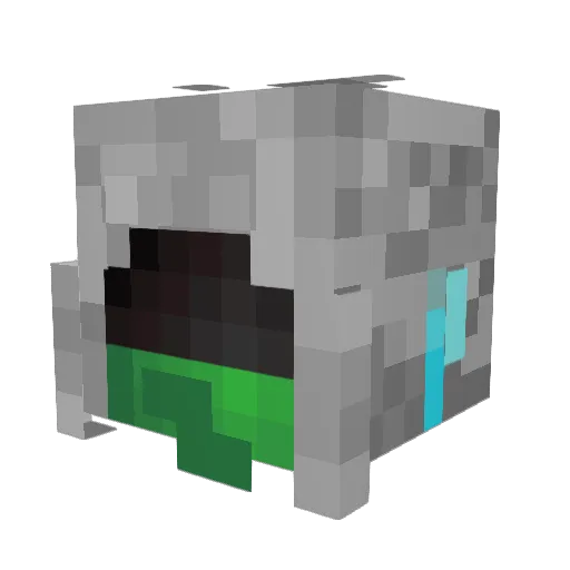 CyberZauberer Minecraft avatar head, 3D render