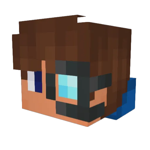 Cyber_2099 Minecraft avatar head, 3D render