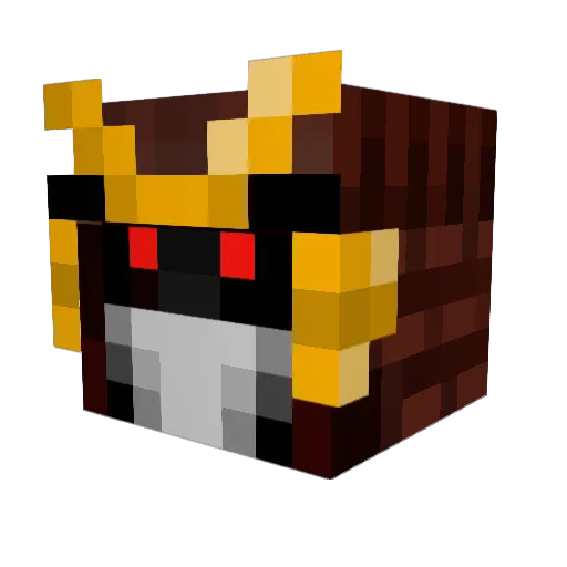 Cyber_64 Minecraft avatar head, 3D render