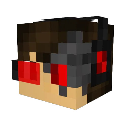 Cyber_Balt Minecraft avatar head, 3D render