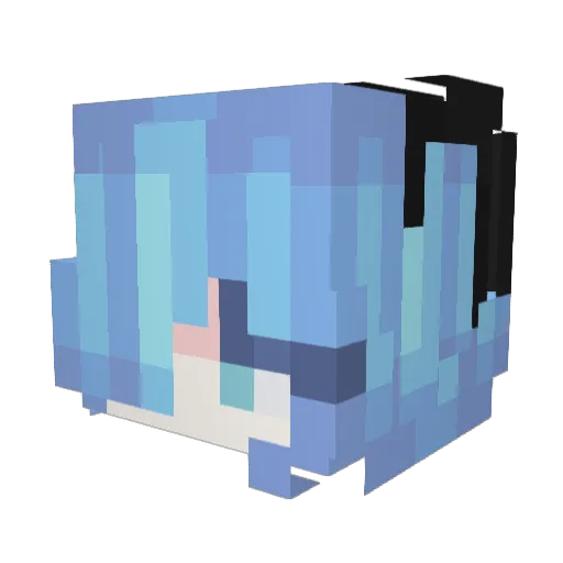 Cyber_Banka Minecraft avatar head, 3D render