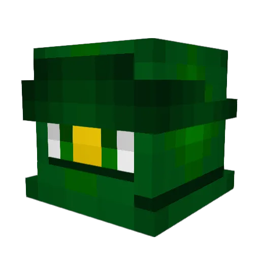 Cyber_Chao Minecraft avatar head, 3D render