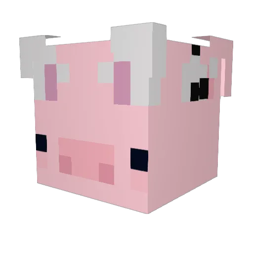 Cyber_Kaban Minecraft avatar head, 3D render