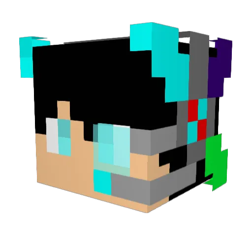 Cyber_King_4554 Minecraft avatar head, 3D render