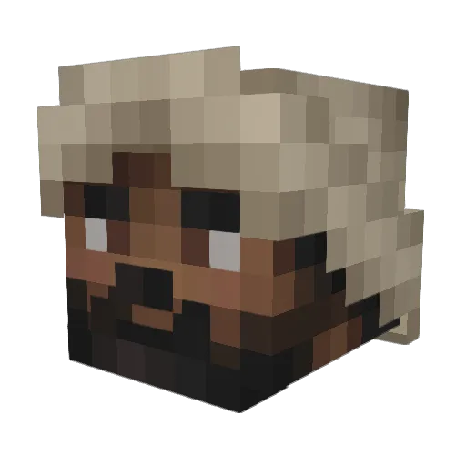 Cyber_PVP Minecraft avatar head, 3D render