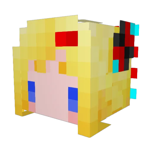 Cyber_Wanderer Minecraft avatar head, 3D render