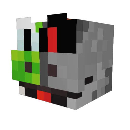 Cyber_Yoshi07 Minecraft avatar head, 3D render