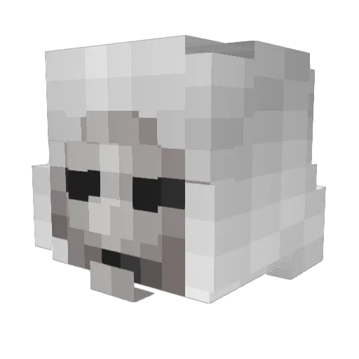 Cyber_rai Minecraft avatar head, 3D render
