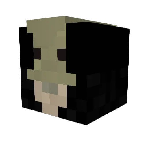 Cyberbeep Minecraft avatar head, 3D render
