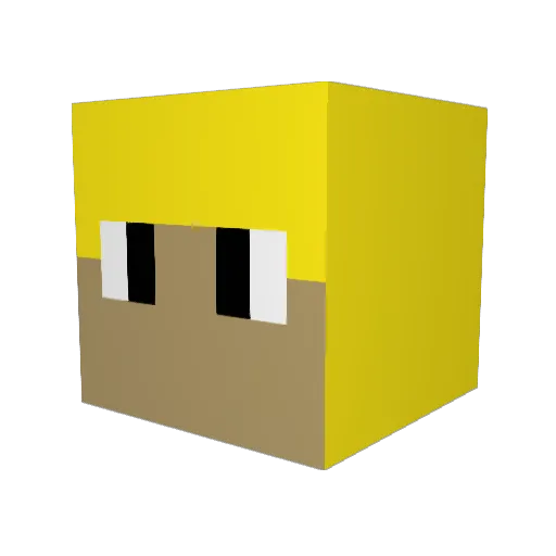 Cybercasper5 Minecraft avatar head, 3D render