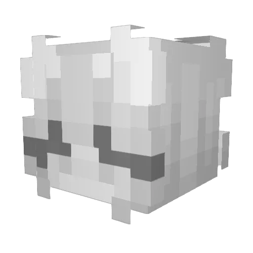 Cyberchondriac Minecraft avatar head, 3D render