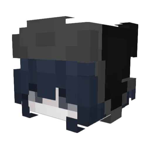 Cybercrime_x Minecraft avatar head, 3D render