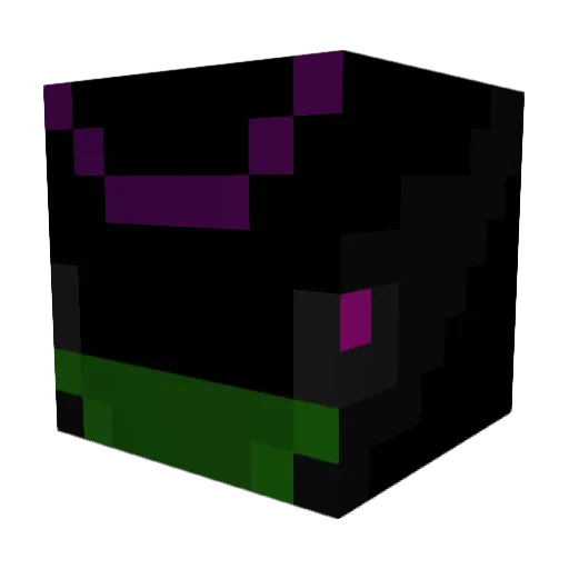 Cyberform Minecraft avatar head, 3D render