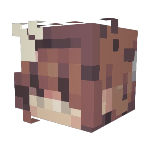 CyberickS Minecraft avatar head, 3D render