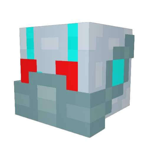 Cyberkhai Minecraft avatar head, 3D render