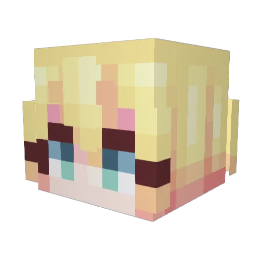 CyberpunkSZS Minecraft avatar head, 3D render