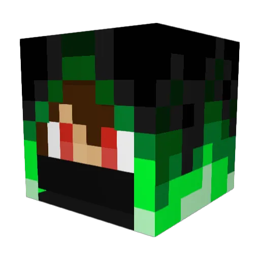 Cyberstorm007 Minecraft avatar head, 3D render