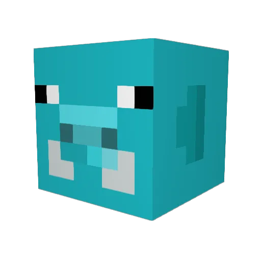 CybertheBoar Minecraft avatar head, 3D render