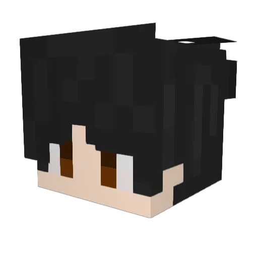 Cybherr Minecraft avatar head, 3D render