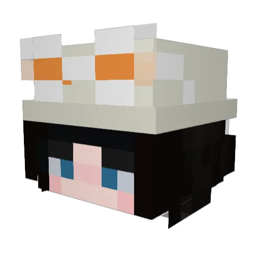 Cybil099 Minecraft avatar head, 3D render