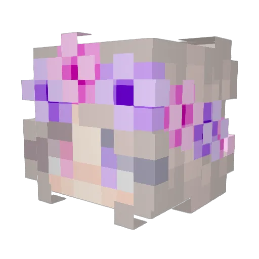 Cyblored Minecraft avatar head, 3D render