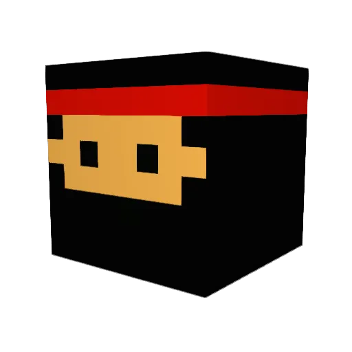 CyboMan32 Minecraft avatar head, 3D render