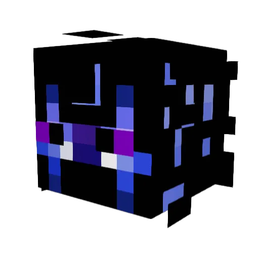 Cybolt Minecraft avatar head, 3D render