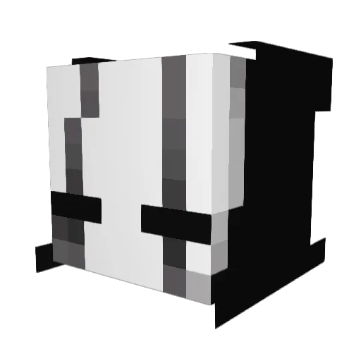 CyborgDoge28 Minecraft avatar head, 3D render