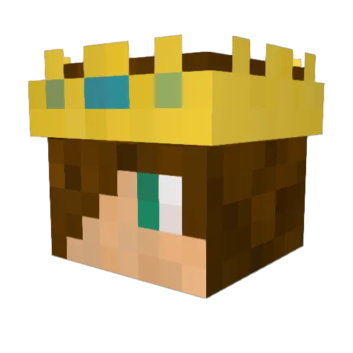 CyborgGames Minecraft avatar head, 3D render
