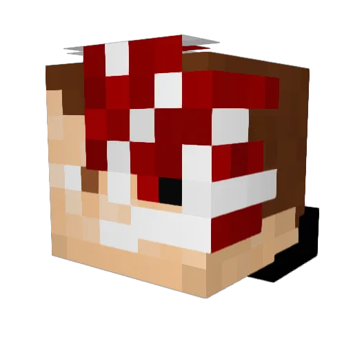 Cyborg_Psycho Minecraft avatar head, 3D render