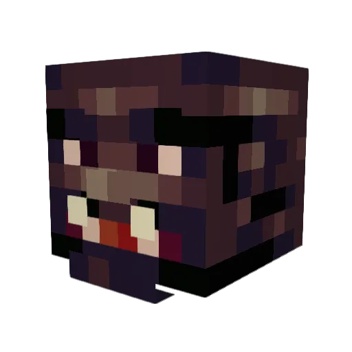 Cyborg_gummybear Minecraft avatar head, 3D render