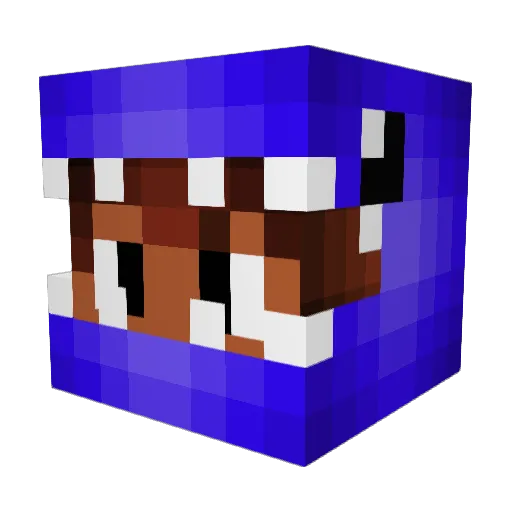 Cyborgthedemon12 Minecraft avatar head, 3D render