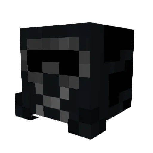 Cybrinto Minecraft avatar head, 3D render
