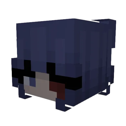 Cybrstrrs Minecraft avatar head, 3D render