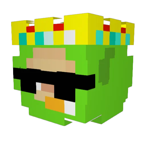 CycekNaPropsie Minecraft avatar head, 3D render