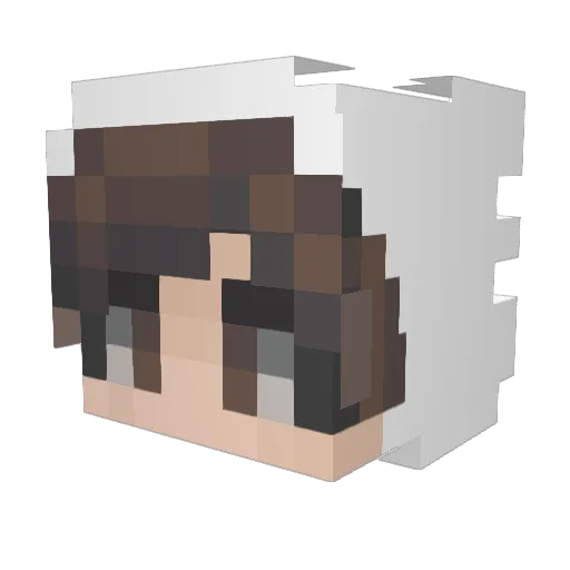 Cycha123 Minecraft avatar head, 3D render