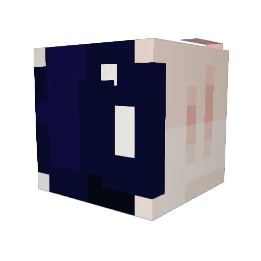 Cycling16 Minecraft avatar head, 3D render