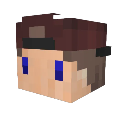 Cyclom Minecraft avatar head, 3D render