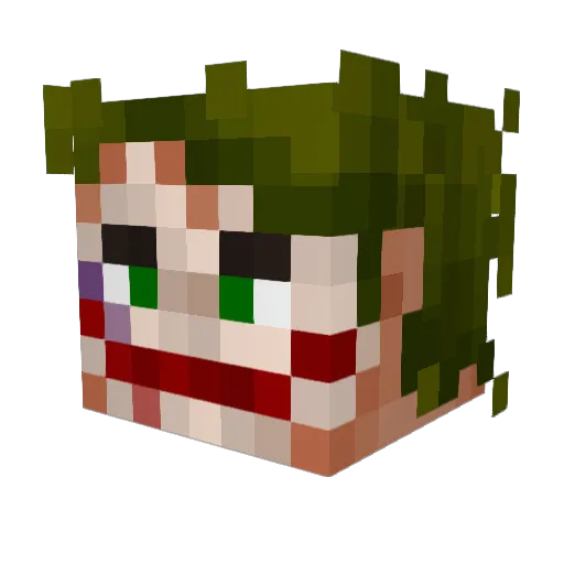 Cyclonadu Minecraft avatar head, 3D render