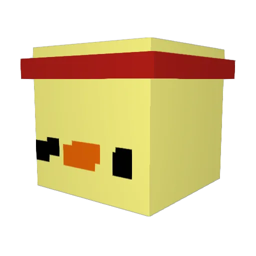 Cyclone114 Minecraft avatar head, 3D render